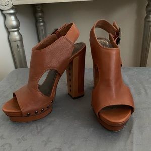 Vince Camuto Leather Platform Heel